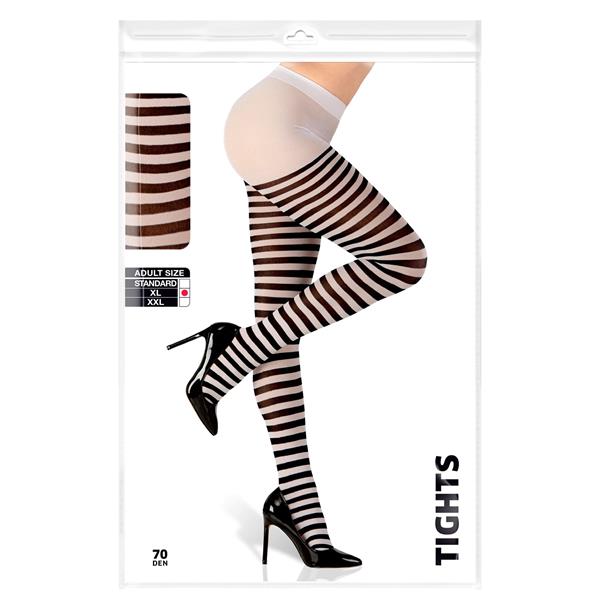 Grote foto zwart witte panty gestreept verzamelen overige verzamelingen