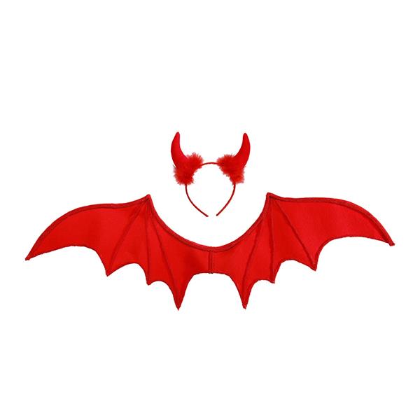 Grote foto halloween accessoireset rood duivel 2 delig verzamelen overige verzamelingen