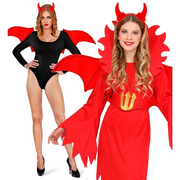 Grote foto halloween accessoireset rood duivel 2 delig verzamelen overige verzamelingen