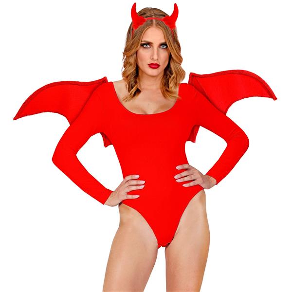 Grote foto halloween accessoireset rood duivel 2 delig verzamelen overige verzamelingen