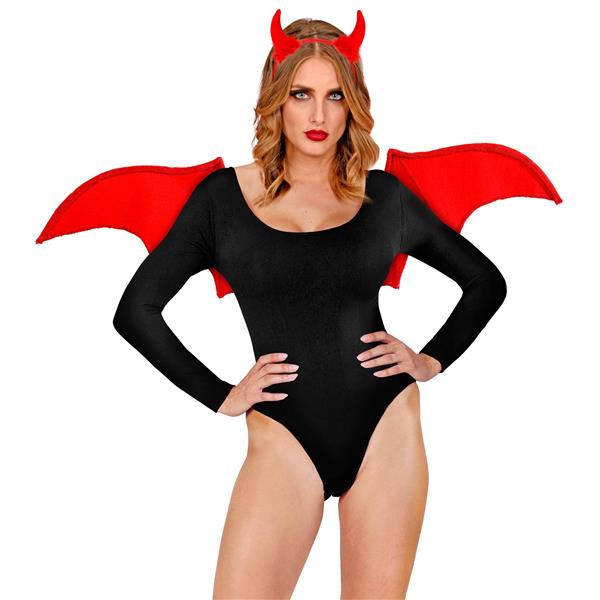 Grote foto halloween accessoireset rood duivel 2 delig verzamelen overige verzamelingen