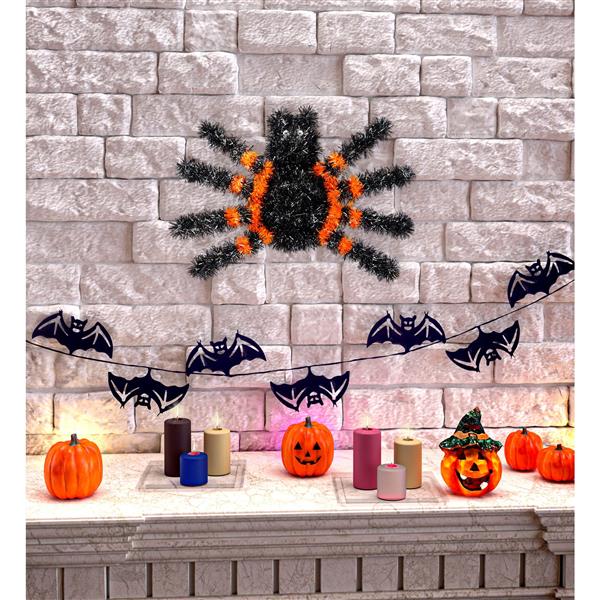Grote foto halloween wanddecoratie spin 34cm verzamelen overige verzamelingen