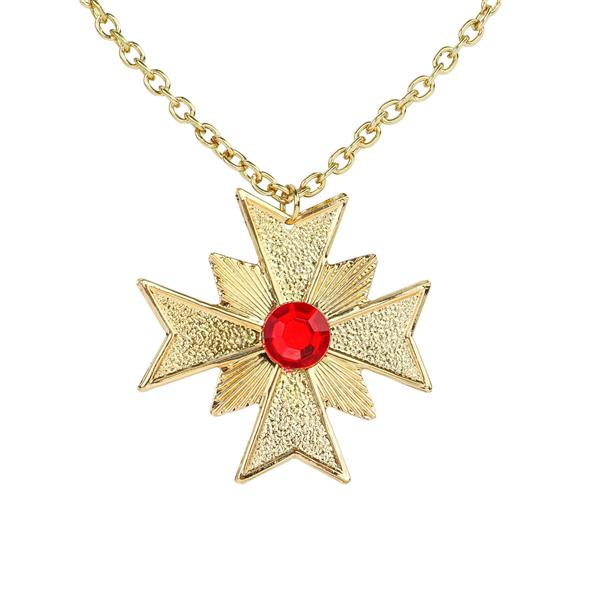 Grote foto halloween ketting goud met rode edelsteen verzamelen overige verzamelingen