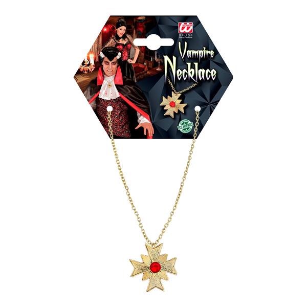 Grote foto halloween ketting goud met rode edelsteen verzamelen overige verzamelingen