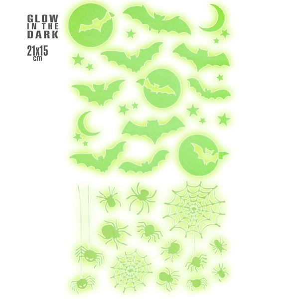 Grote foto halloween stickers wit glow in the dark verzamelen overige verzamelingen