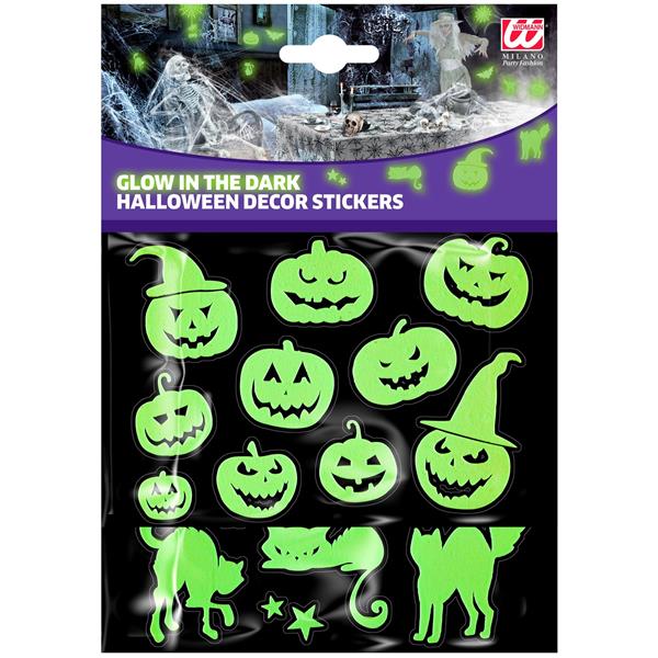 Grote foto halloween stickers glow in the dark 21cm verzamelen overige verzamelingen
