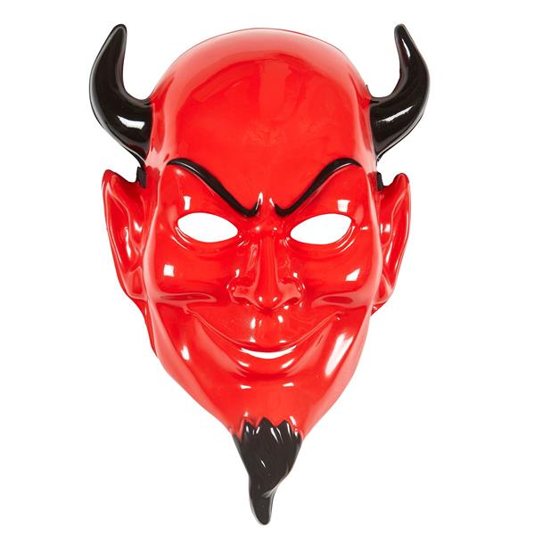Grote foto halloween masker rood zwart enge duivel verzamelen overige verzamelingen