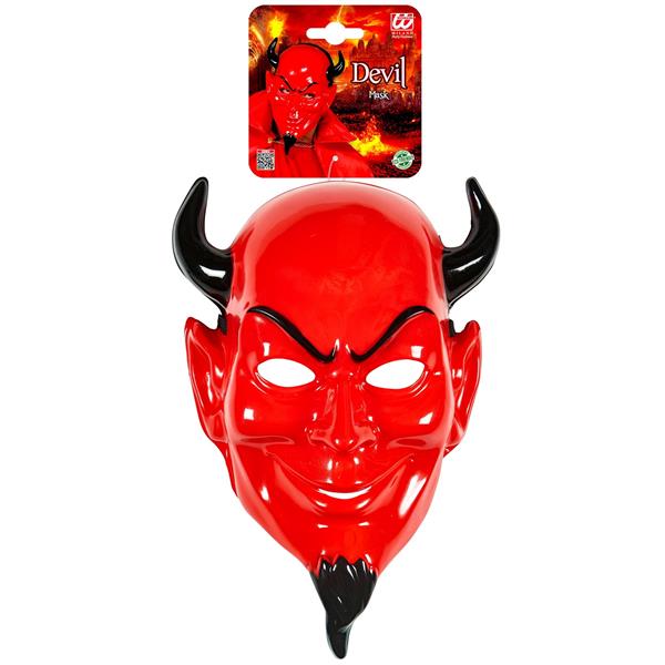 Grote foto halloween masker rood zwart enge duivel verzamelen overige verzamelingen