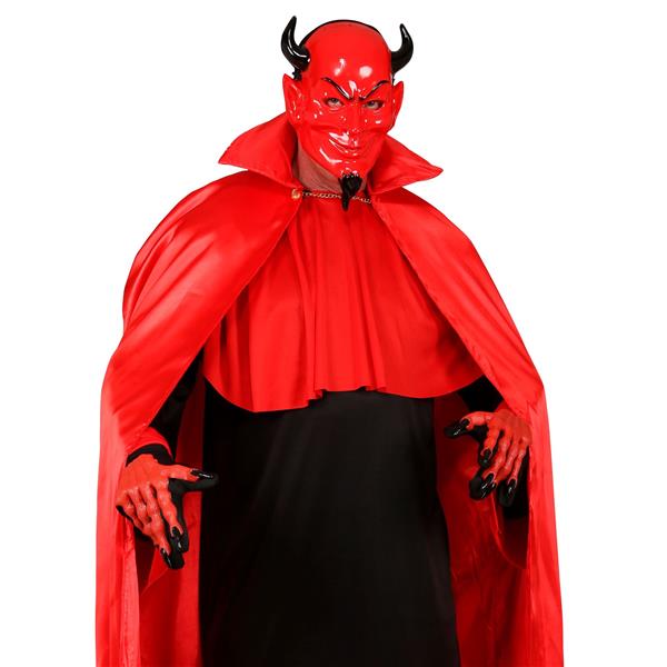 Grote foto halloween masker rood zwart enge duivel verzamelen overige verzamelingen