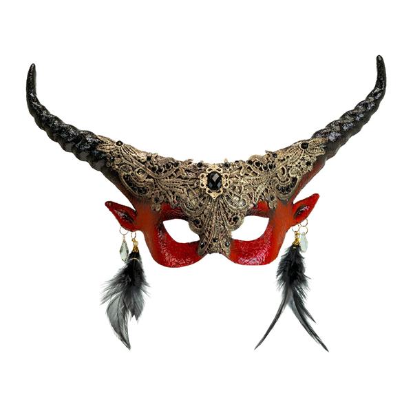 Grote foto halloween oogmasker duivel verzamelen overige verzamelingen