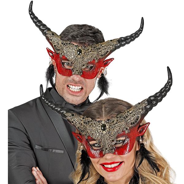 Grote foto halloween oogmasker duivel verzamelen overige verzamelingen