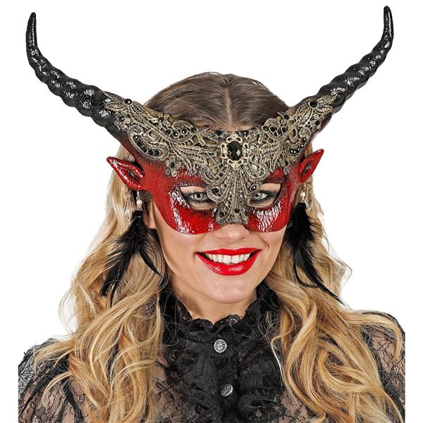 Grote foto halloween oogmasker duivel verzamelen overige verzamelingen