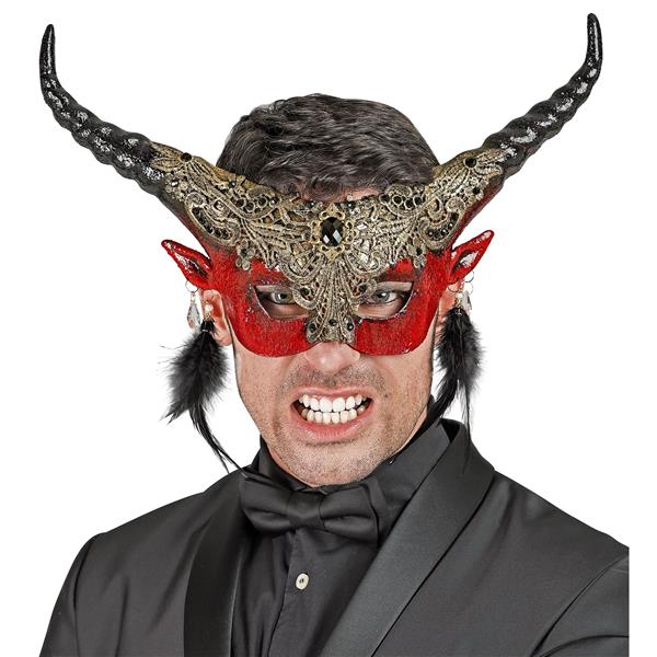 Grote foto halloween oogmasker duivel verzamelen overige verzamelingen