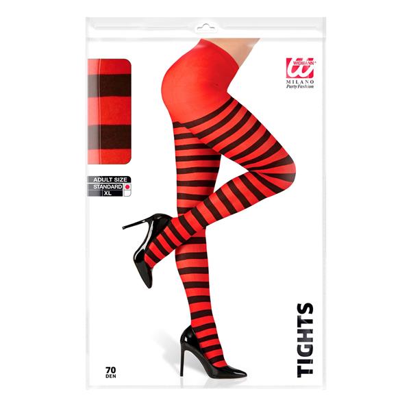 Grote foto halloween panty zwart rood gestreept verzamelen overige verzamelingen