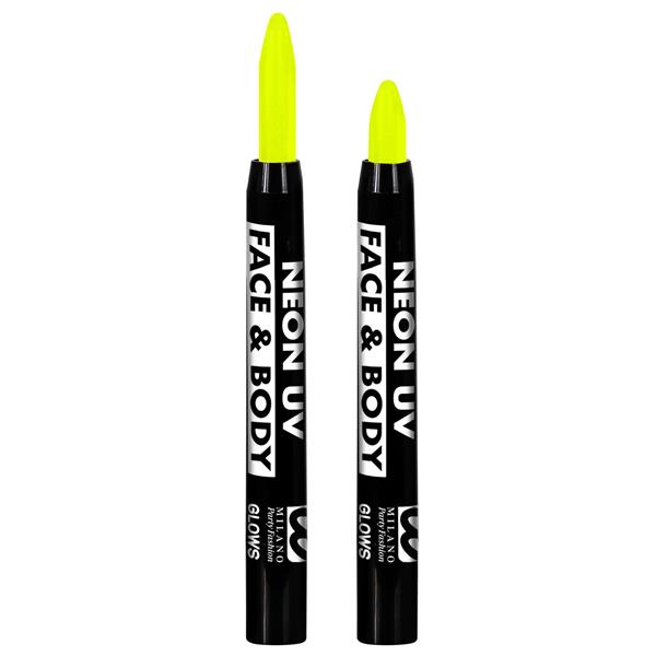 Grote foto neon gele schmink potlood glow in the dark 3 5ml verzamelen overige verzamelingen