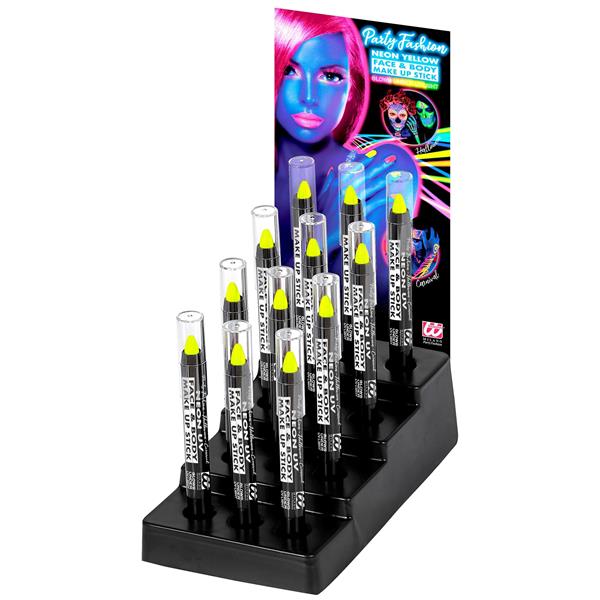 Grote foto neon gele schmink potlood glow in the dark 3 5ml verzamelen overige verzamelingen