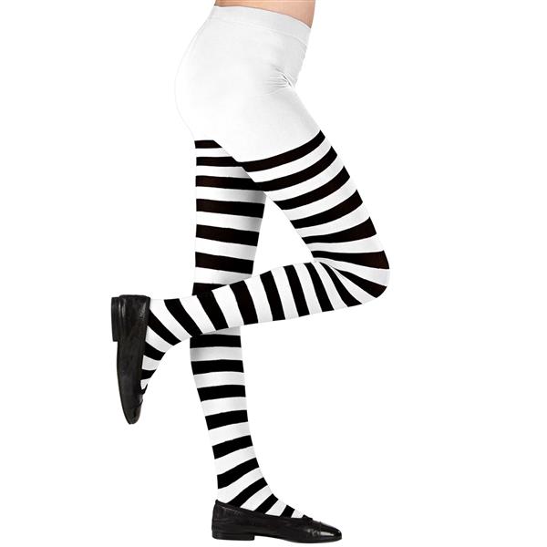 Grote foto zwart witte panty kind gestreept verzamelen overige verzamelingen
