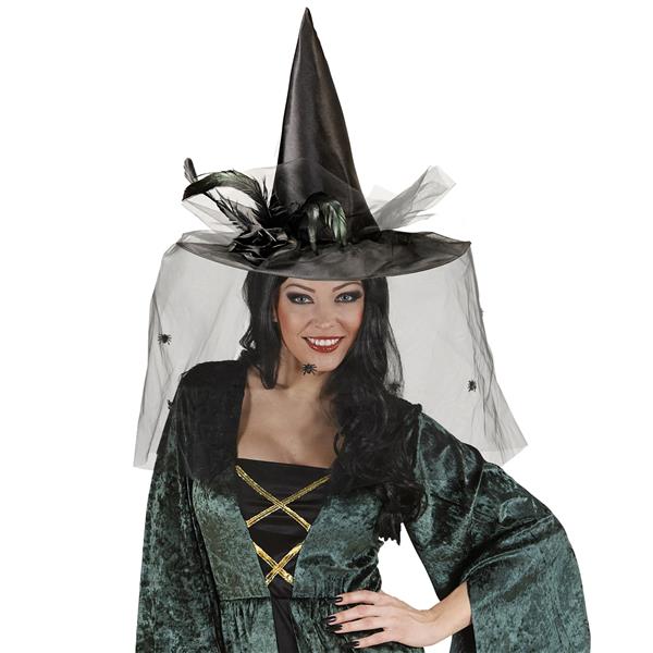 Grote foto halloween heksenhoed zwart sluier verzamelen overige verzamelingen