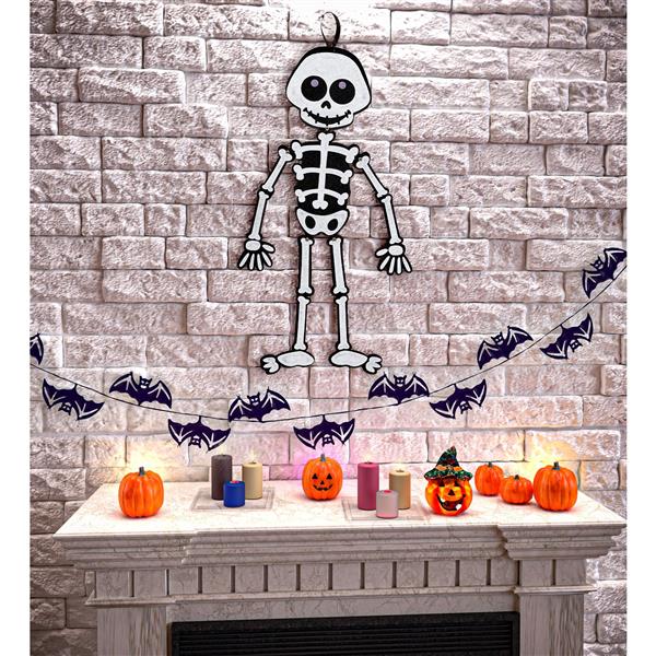 Grote foto halloween skelet 53cm verzamelen overige verzamelingen