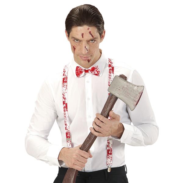 Grote foto halloween accessoireset bretels en strik 2 delig verzamelen overige verzamelingen