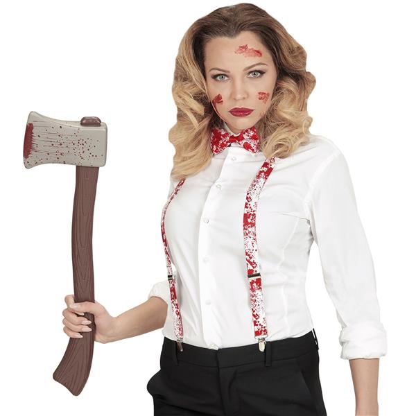 Grote foto halloween accessoireset bretels en strik 2 delig verzamelen overige verzamelingen