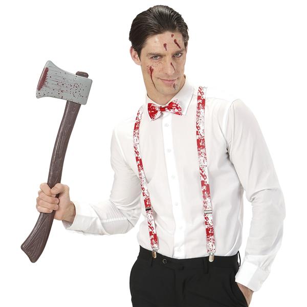 Grote foto halloween accessoireset bretels en strik 2 delig verzamelen overige verzamelingen