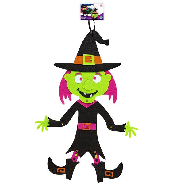Grote foto halloween wanddecoratie heks 53cm verzamelen overige verzamelingen