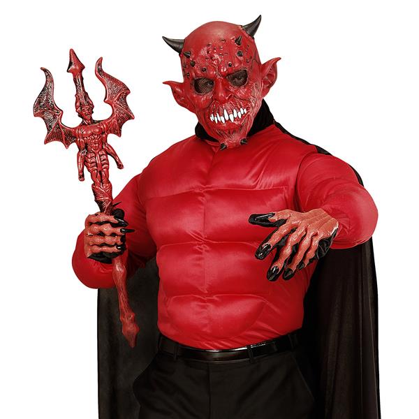 Grote foto halloween masker duivel met hoorn verzamelen overige verzamelingen