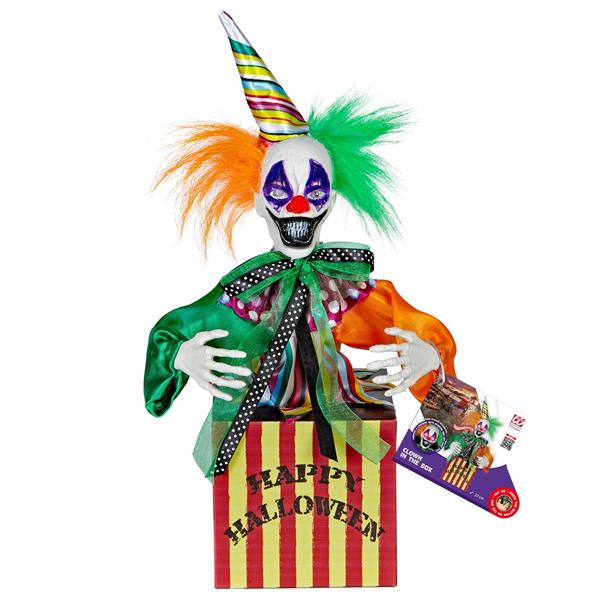 Grote foto clown pop springend met geluid en licht 37cm verzamelen overige verzamelingen