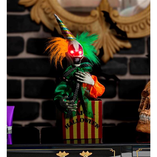Grote foto clown pop springend met geluid en licht 37cm verzamelen overige verzamelingen