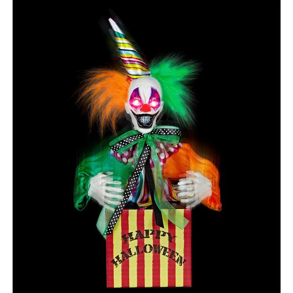 Grote foto clown pop springend met geluid en licht 37cm verzamelen overige verzamelingen