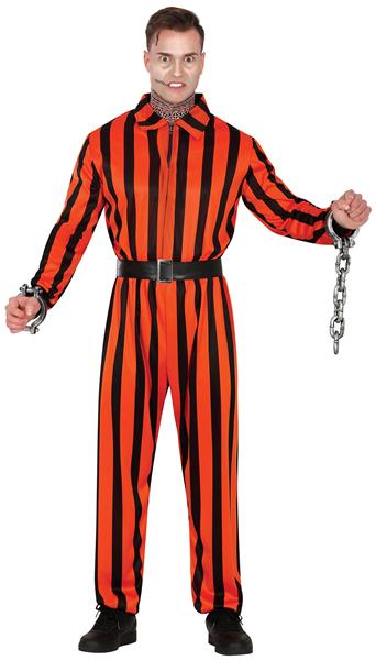 Grote foto halloween jumpsuit heren harlekijn gevangene verzamelen overige verzamelingen