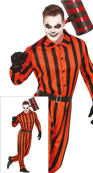 Grote foto halloween jumpsuit heren harlekijn gevangene verzamelen overige verzamelingen