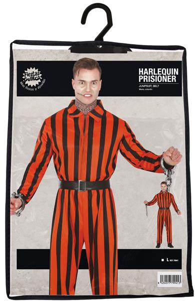 Grote foto halloween jumpsuit heren harlekijn gevangene verzamelen overige verzamelingen