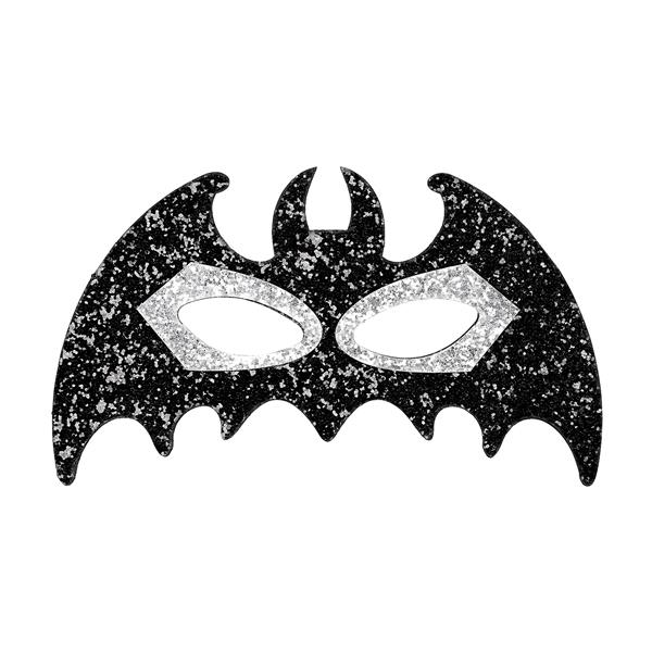 Grote foto halloween oogmasker zwart zilver vleermuis verzamelen overige verzamelingen
