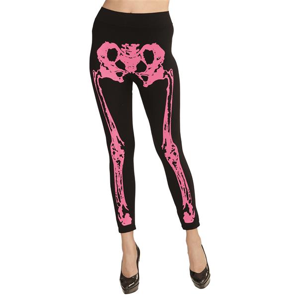 Grote foto halloween legging roze skelet verzamelen overige verzamelingen