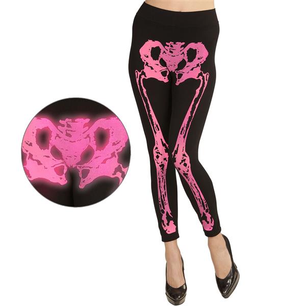 Grote foto halloween legging roze skelet verzamelen overige verzamelingen