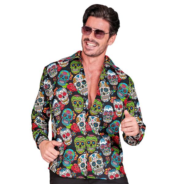 Grote foto dia de los muertos blouse heren verzamelen overige verzamelingen