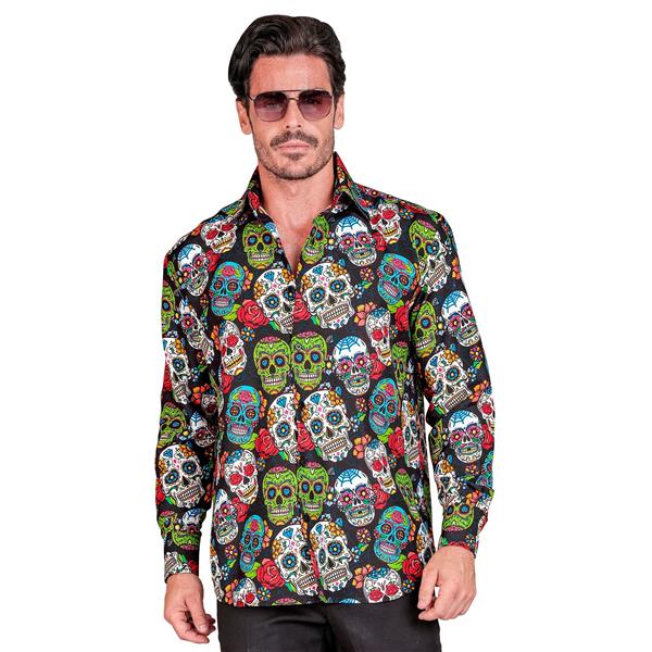 Grote foto dia de los muertos blouse heren verzamelen overige verzamelingen
