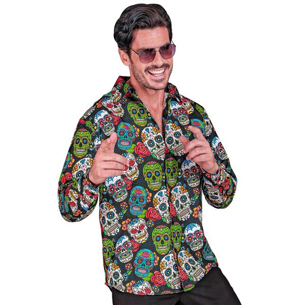 Grote foto dia de los muertos blouse heren verzamelen overige verzamelingen