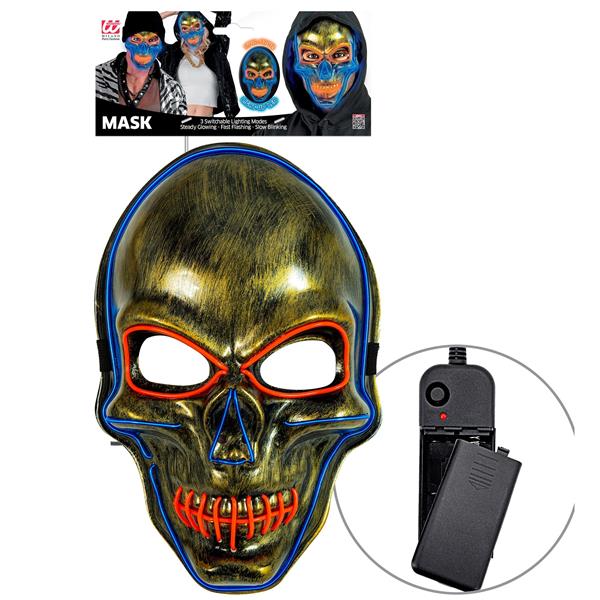 Grote foto halloween masker gekleurd schedel met licht verzamelen overige verzamelingen