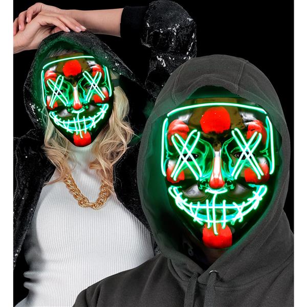 Grote foto halloween masker groen met licht verzamelen overige verzamelingen