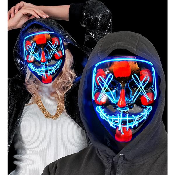 Grote foto halloween masker blauw met licht verzamelen overige verzamelingen