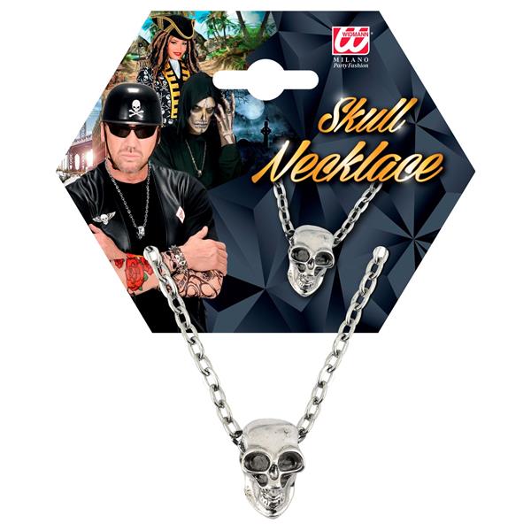 Grote foto halloween ketting zilver schedel verzamelen overige verzamelingen