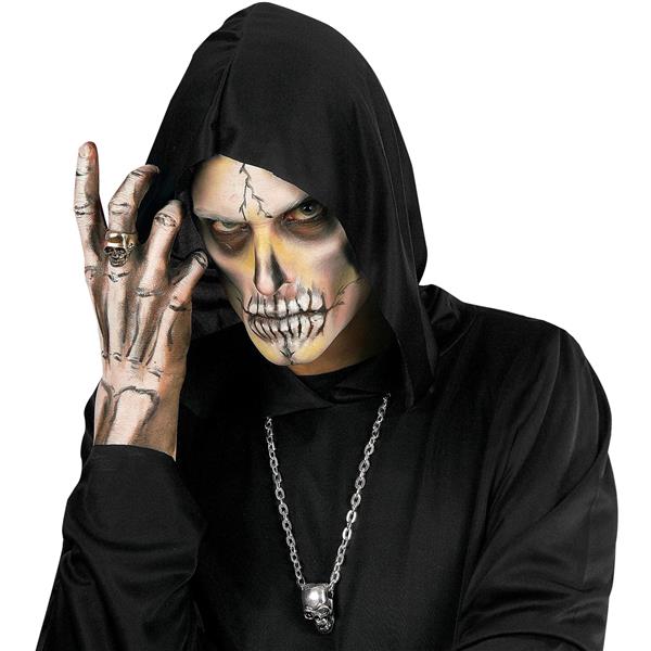 Grote foto halloween ketting zilver schedel verzamelen overige verzamelingen