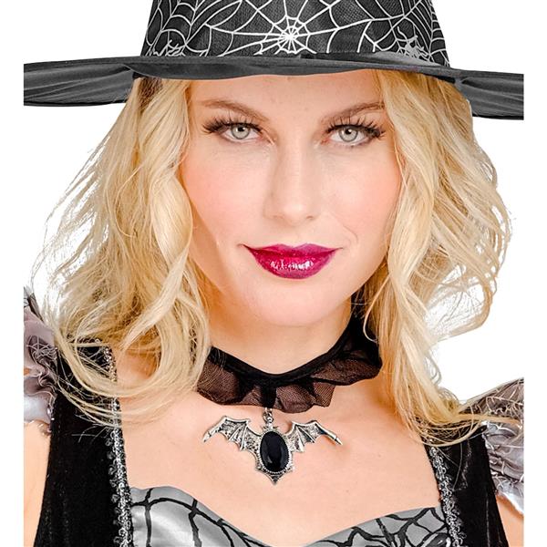 Grote foto halloween ketting choker met vleermuis verzamelen overige verzamelingen