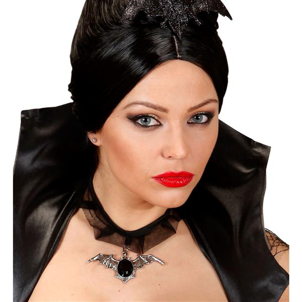 Grote foto halloween ketting choker met vleermuis verzamelen overige verzamelingen