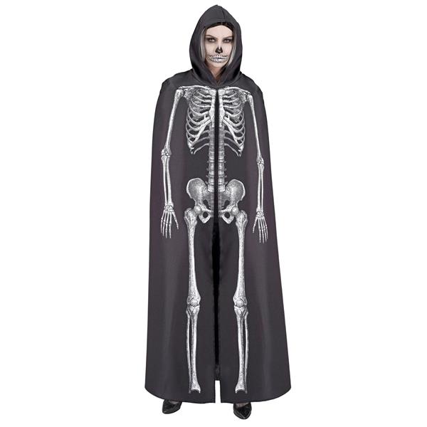 Grote foto halloween cape wit zwart skelet 1 5m verzamelen overige verzamelingen