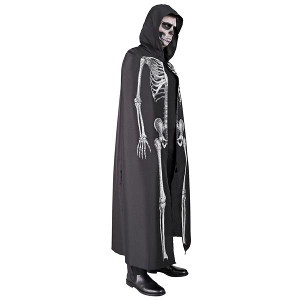 Grote foto halloween cape wit zwart skelet 1 5m verzamelen overige verzamelingen