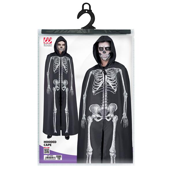 Grote foto halloween cape wit zwart skelet 1 5m verzamelen overige verzamelingen